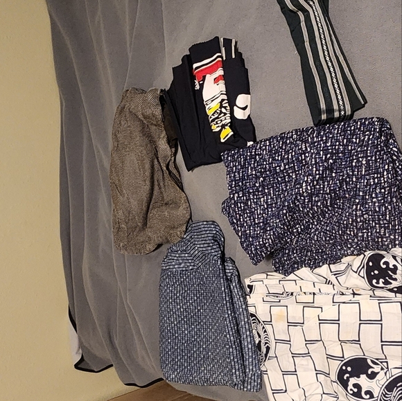 Kimono / Yukata Blue & White Original Japanese - Picture 3 of 5